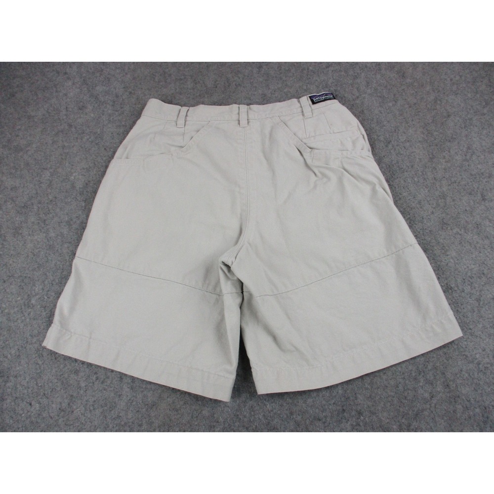 Patagonia Shorts Mens 30 Biege Stand Up Canvas Outdoors Hiking Pockets Organic - Picture 5 of 10
